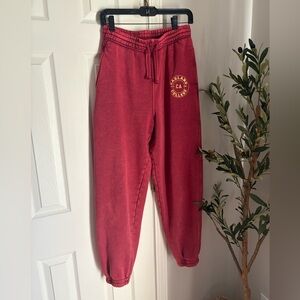 Zara Burgundy Joggers size M